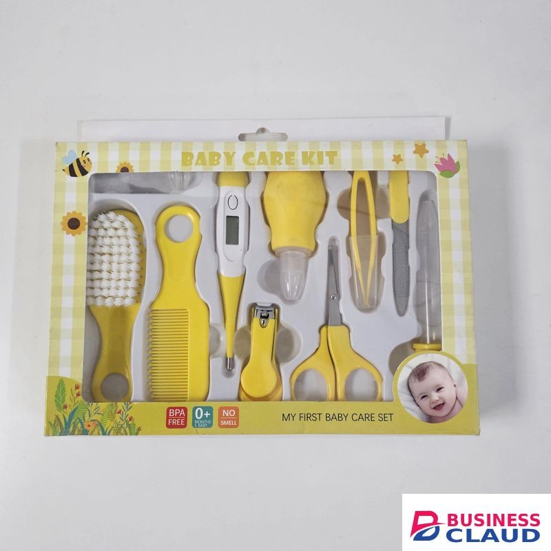 Baby Care Kit 10-in-1 – Newborn Grooming Set with Thermometer & Nasal Aspirator