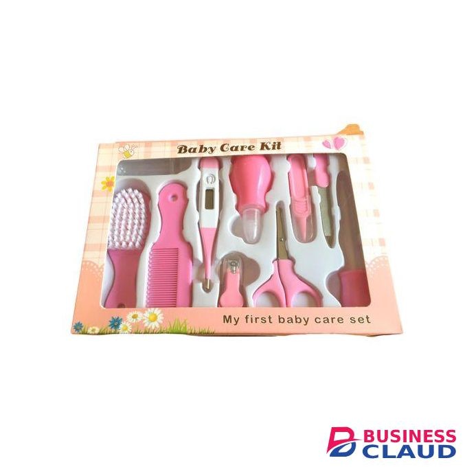 Baby Care Grooming Kit 10-in-1 Nursery Healthy Care Set - Pink