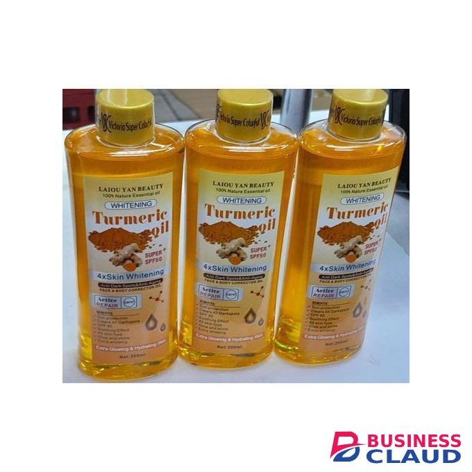 Laiou Yan Beauty TURMERIC 4x Skin Whitening , Anti Dark spot & Anti- Aging Body Oil
