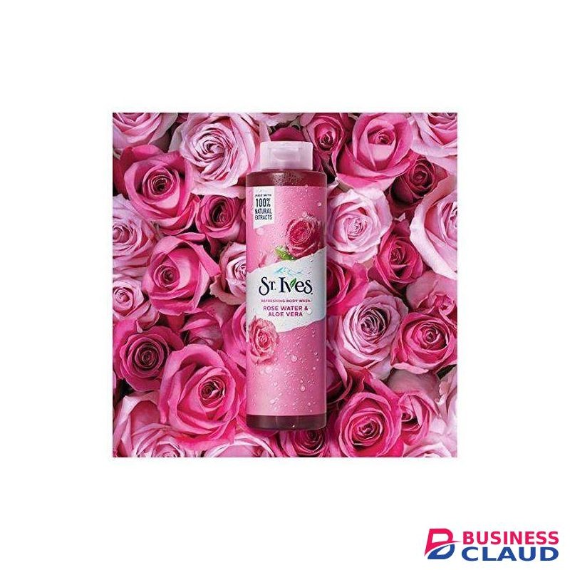 St Lves StIves Refreshing Body Wash, Rose Water & Aloe Vera,473ml