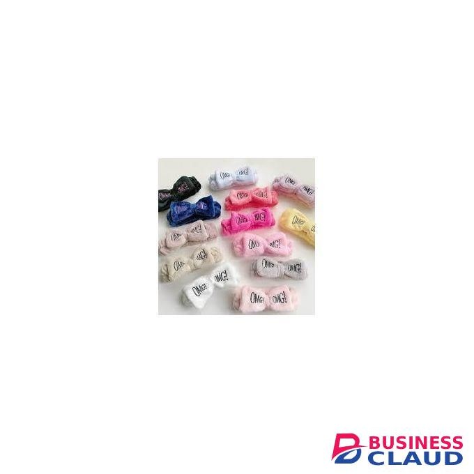 3pcs OMG Plush Headbands – Soft Elastic Hair Bands For Makeup, Facial Cleansing, Spa, Massage & Sleepwear