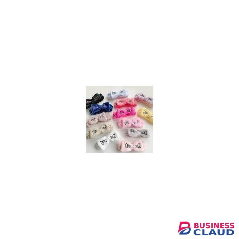 3pcs OMG Plush Headbands – Soft Elastic Hair Bands For Makeup, Facial Cleansing, Spa, Massage & Sleepwear