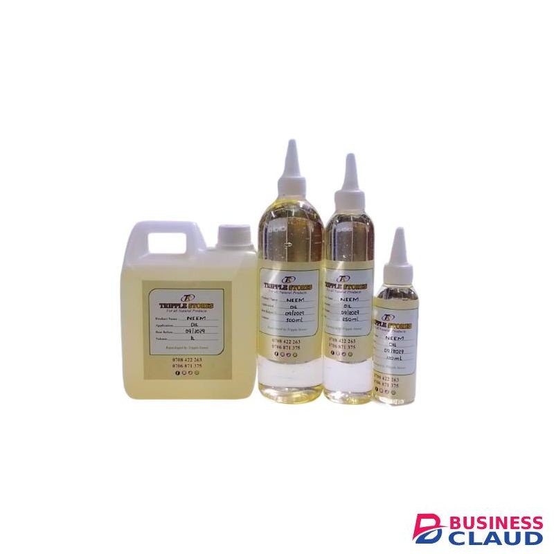 Neem Oil-for Skincare, Hair & Cosmetic Formulation – 100% Pure & Natural
