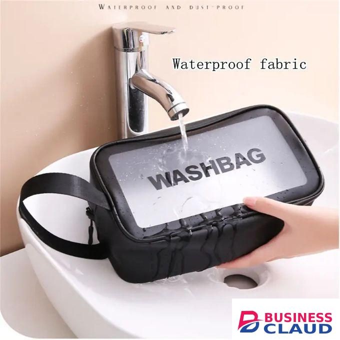 3 IN 1 Portable Travel Wash Bag Female Transparent Waterproof Makeup Storage Pouch