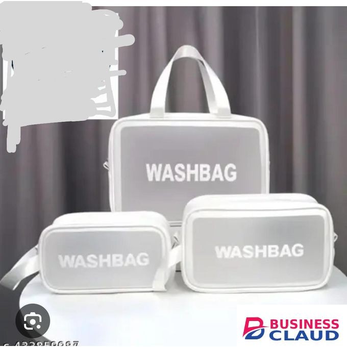 3 in 1 Waterproof Cosmetics & Wash Bags – Travel Organizer Set