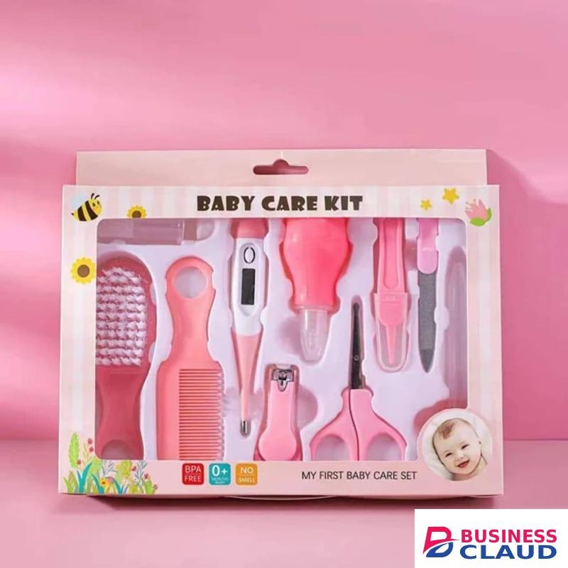 10 PCS BABY CARE GROOMING SET-PINK