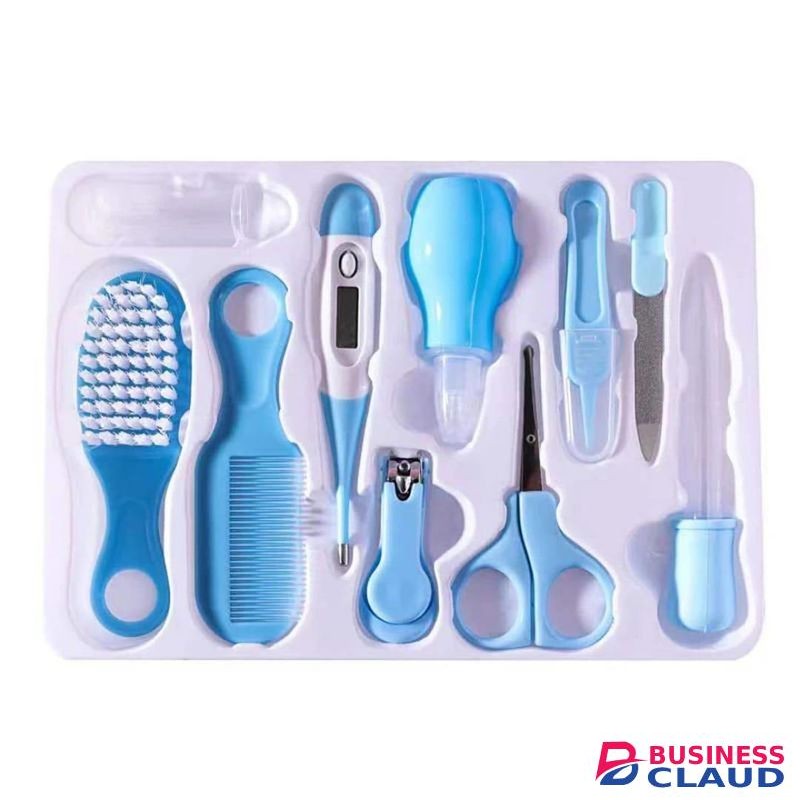 10pcs Baby Care Grooming Set-blue