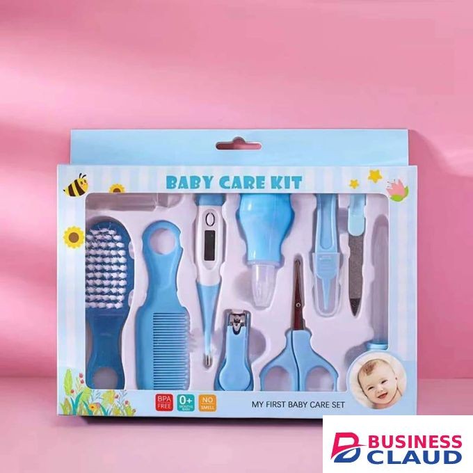 10pcs Baby Care Grooming Set-blue
