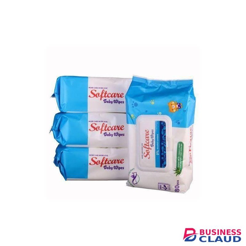 Softcare Baby Wet Wipes 80pcs Value Pack (×3)