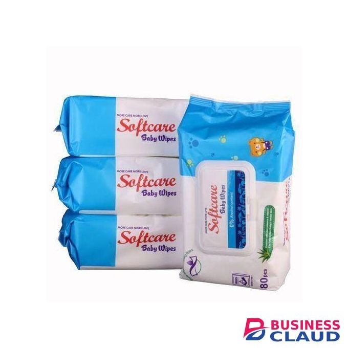 Softcare Baby Wet Wipes 80pcs Value Pack (×3)