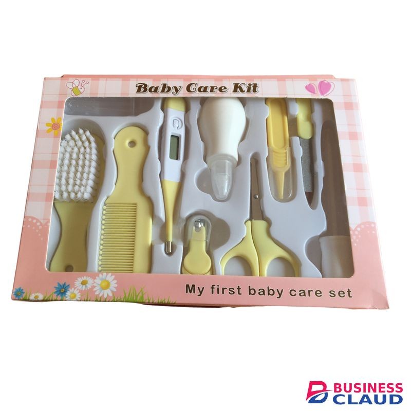 Baby Care Baby Grooming Kit With Thermometer & Care Products.
