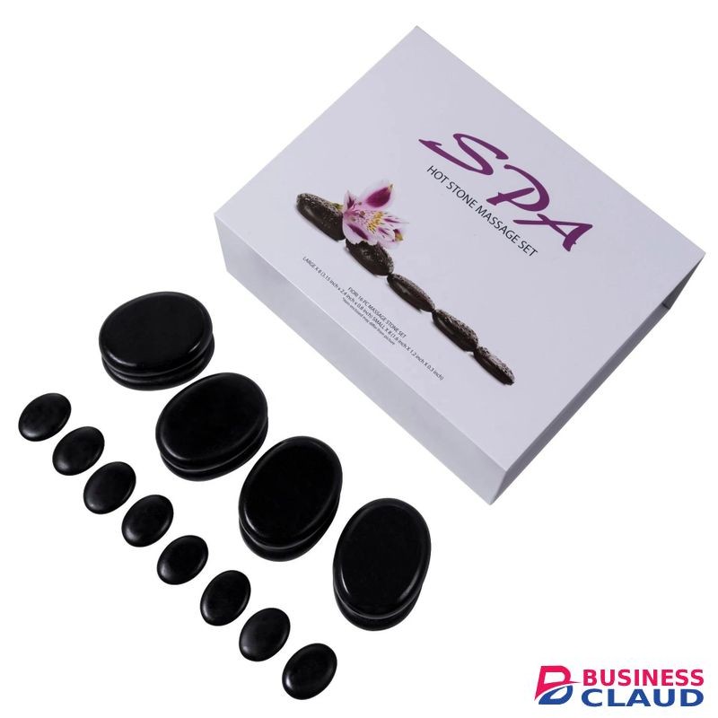 Deluxe Massage Stone Set Basalt Hot Stone Massage Set For Beauty Spa Therapy Healing Rock