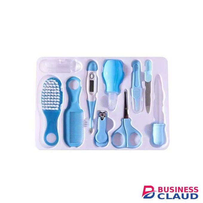 10-in-1 Complete Newborn Grooming & Healthcare Kit - Essential Baby Care Set with Nail Clippers, Thermometer, Comb & More - New Parent Must-Have