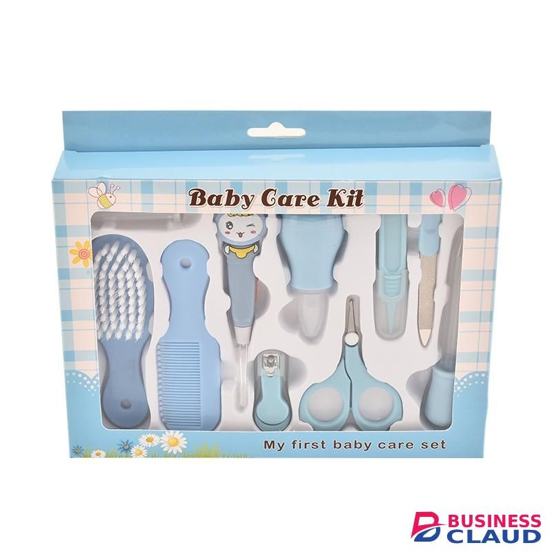 BLUE Baby Care 8-Piece Set Baby Healthy Baby Essentials Care Kit for Infant