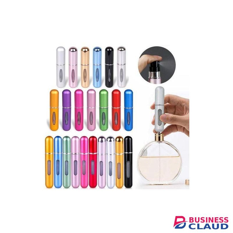 Mini Portable Refillable Spray Perfume Bottle Cosmetic Container - 5ML Gold