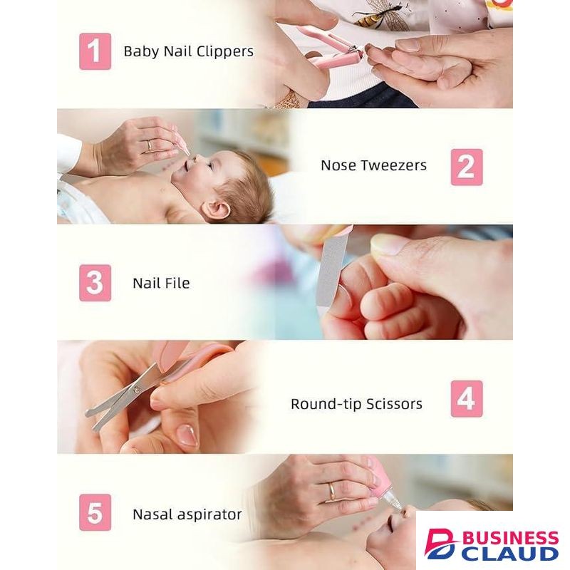 Newborn Baby Care Kit - 10-Piece Grooming & Healthcare Set