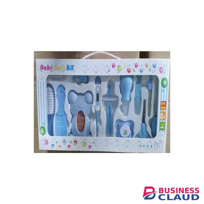 Baby Care Classy Baby Grooming Kit With A Clear Pouch - Blue(Big)