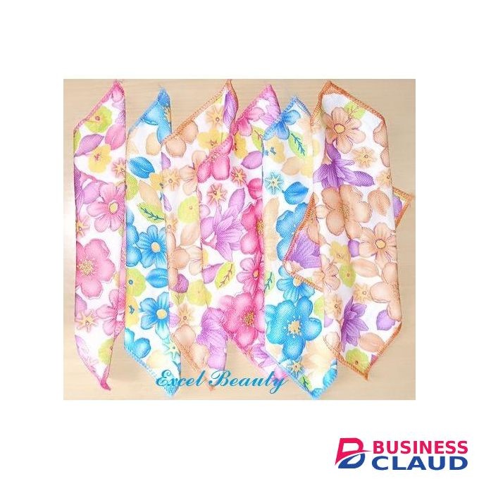 Microfiber Flowered Face Towels/ Hand Towels 25cm*25cm