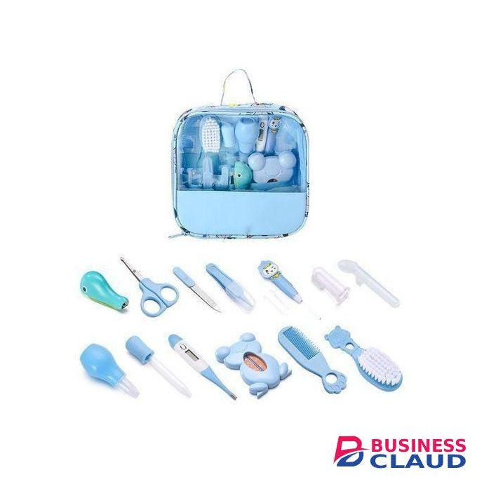 13-Piece Baby Care Set, Nail Clippers, T hermometer, Comb, Brush Care Kit
