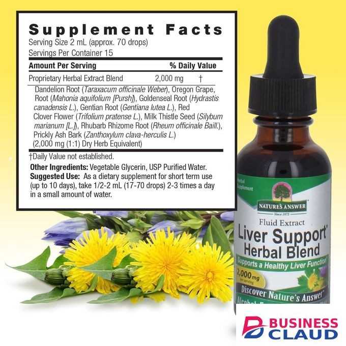 Nature's Answer Alcohol-Free Liver Support,30ML - Promotes Healthy Liver Function - Natural Cleanser & Detoxifier - Support Overall Health
