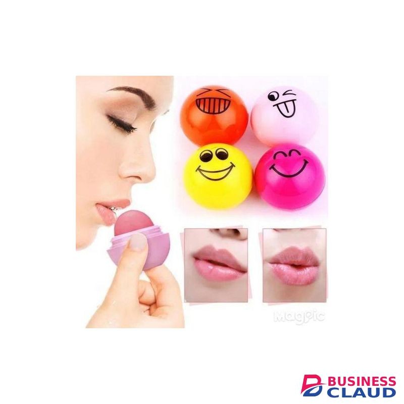 Romantic May Cute Smiley Lip Balm Emoji Fruity Flavor Single piece