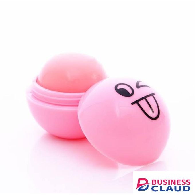 Romantic May Cute Smiley Lip Balm Emoji Fruity Flavor Single piece