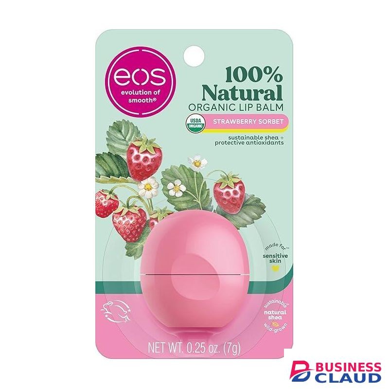 Eos 100% Natural & Organic Lip Balm Strawberry Sorbet