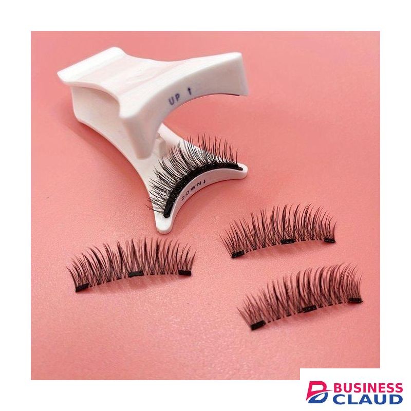 Magnetic Eyelash Kit - Reusable Glue-Free False Lashes with Applicator, Alcohol-Free Material,