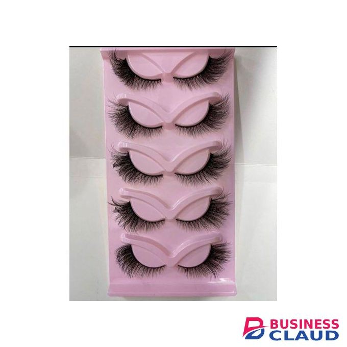 5 pairs cat eyelashes