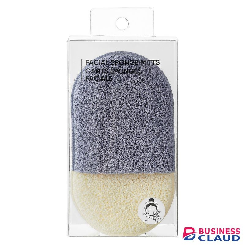 Miniso Facial Cleanser Sponge Mitts Exfoliating Gloves - 2 Pcs