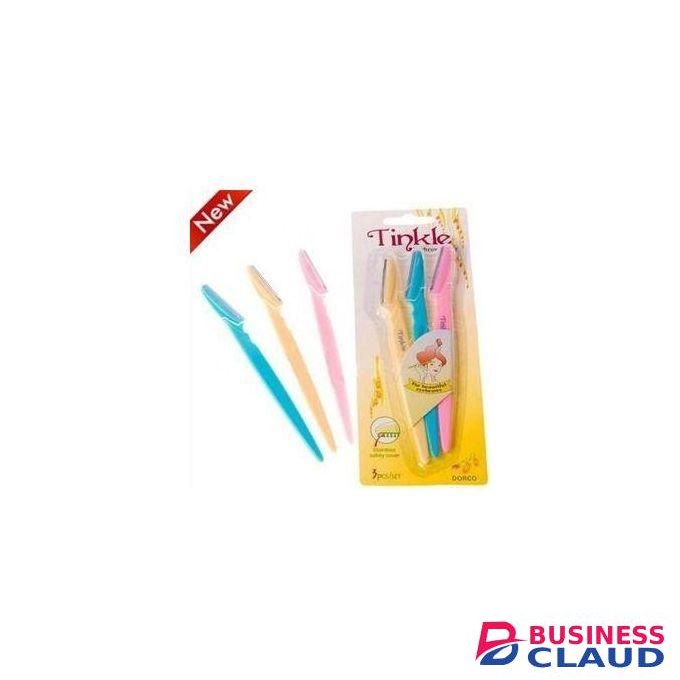 Tinkle Eyebrow Shaper Facial Hairs Razor Multicolor- 3pcs