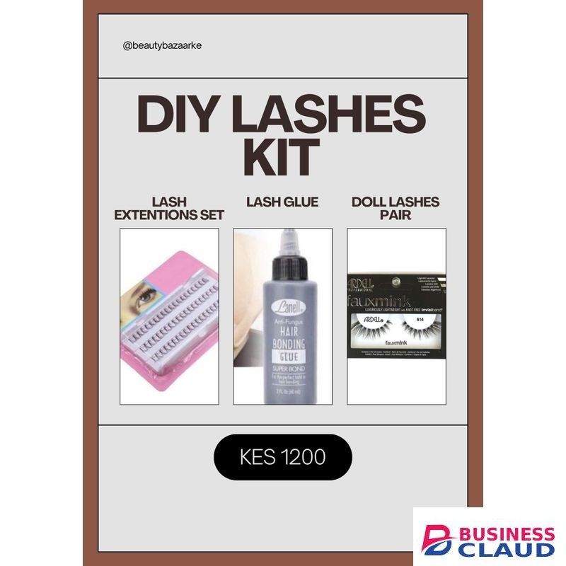 Lanell DIY Lashes Kit – Lash Extension Set, Glue & Doll Lashes