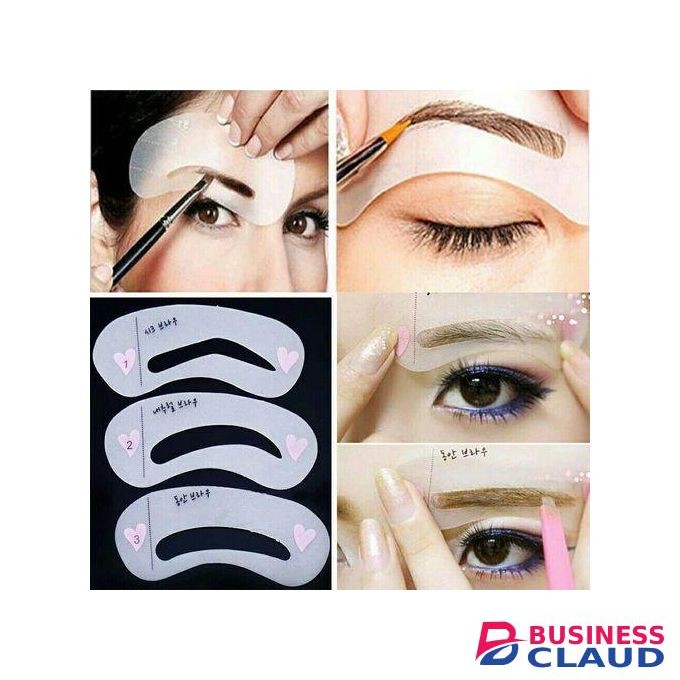 3pcs/Set Eyebrow Shaping Stencils Thrush Card Tool Card Template