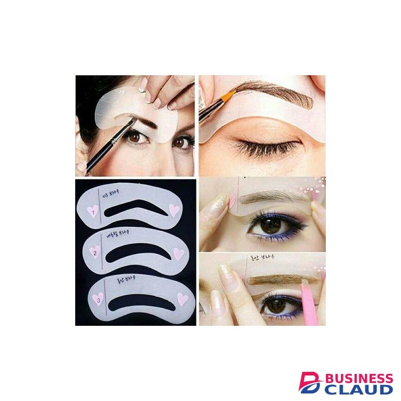 3pcs/Set Eyebrow Shaping Stencils Thrush Card Tool Card Template
