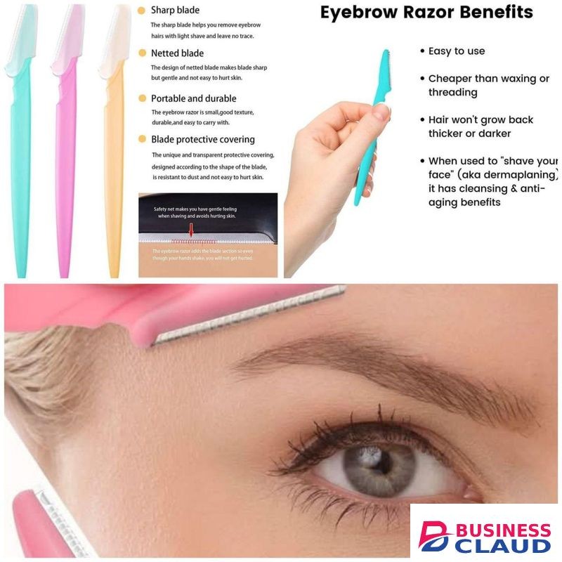 Eyebrow Shaper Facial Hairs Razor - 3 Pieces