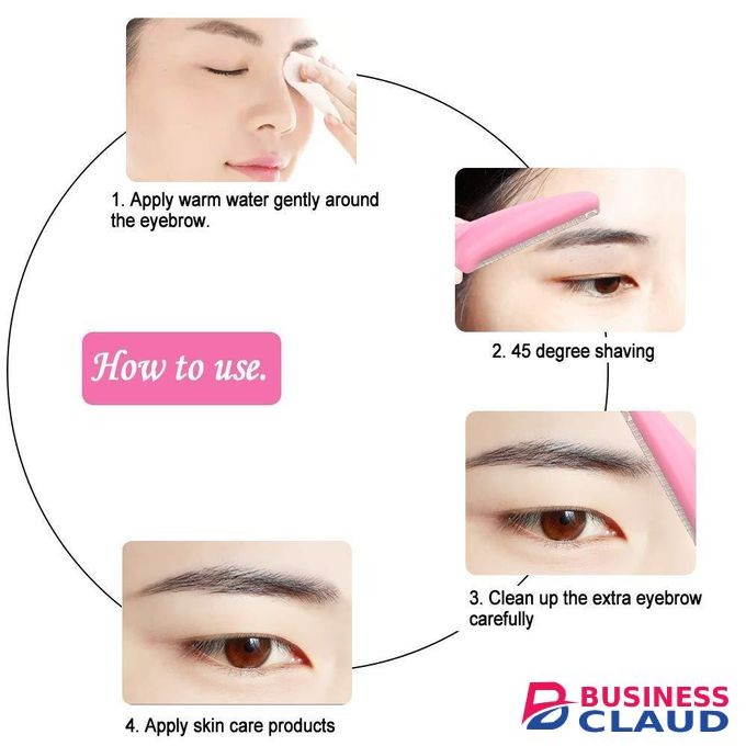 Eyebrow Shaper Facial Hairs Razor - 3 Pieces