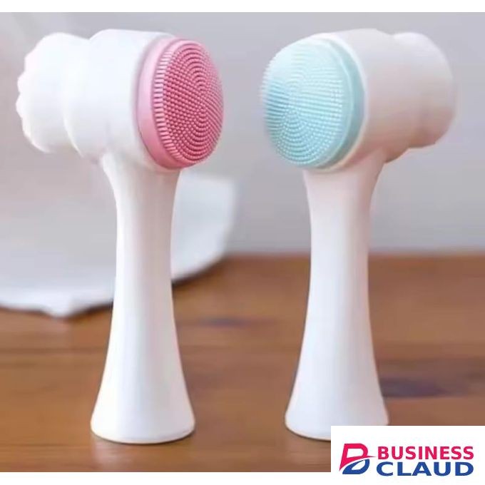 Double-Sided Silicone facial cleaning brush