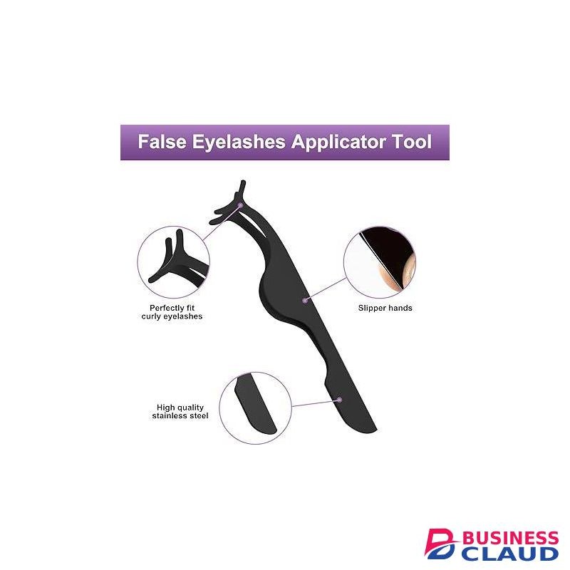 Eyelash Applicator Tool & Remover Tweezer Lash Placement Tool for False Eyelashes, Extensions, Eyeliner Guide Multi-Purpose Lash Tweezers