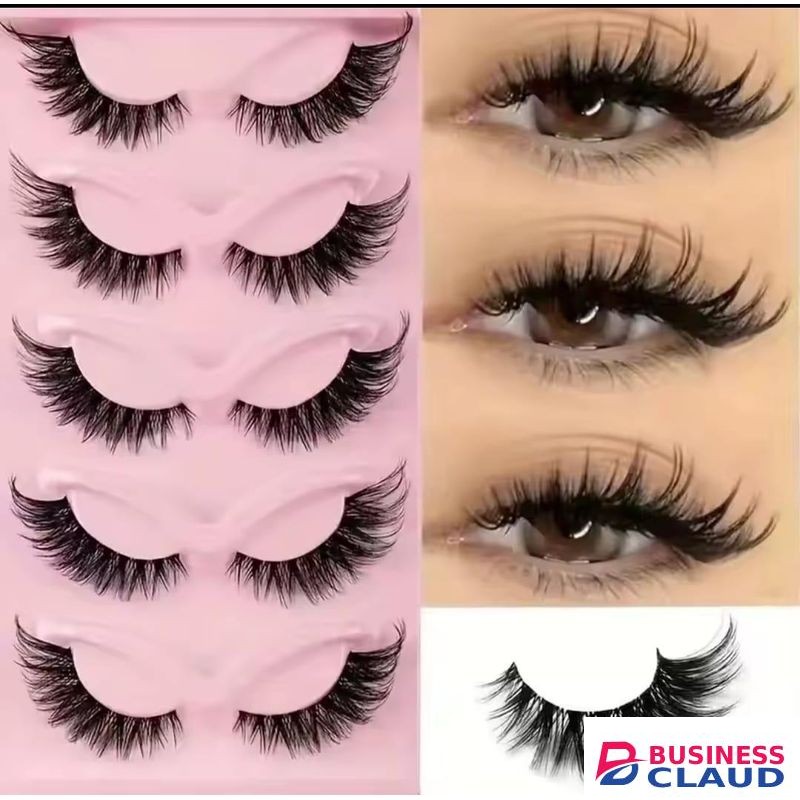 5 pack cat_eye strip lashes