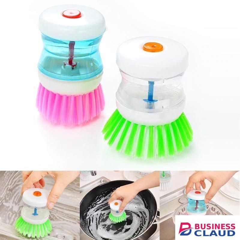 Dish Wash Brush With Auto Soap Press