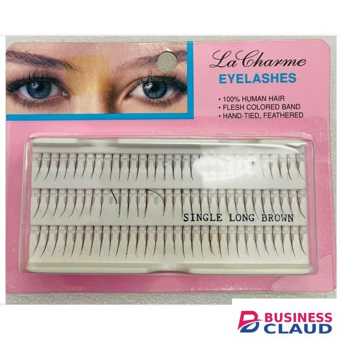 La Charme Eyelashes 100% Single Long.