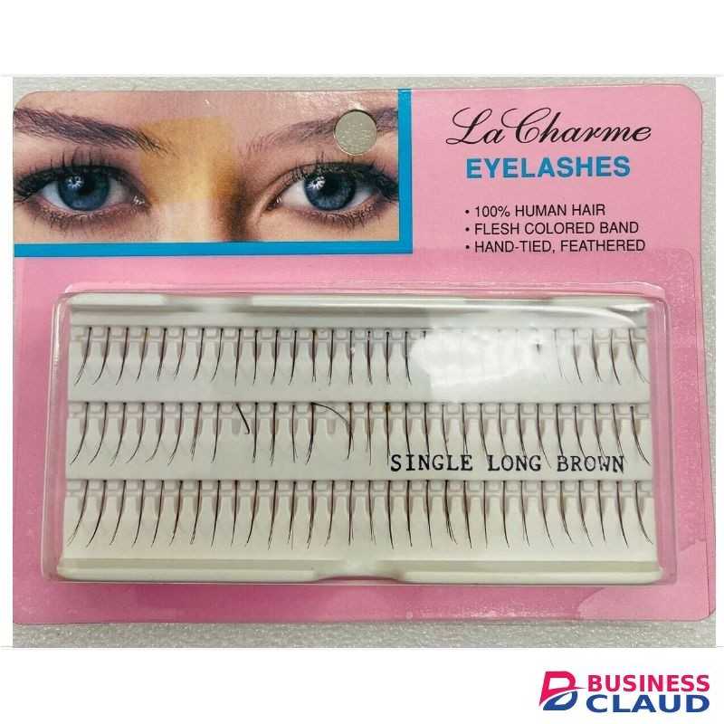 La Charme Eyelashes 100% Single Long.