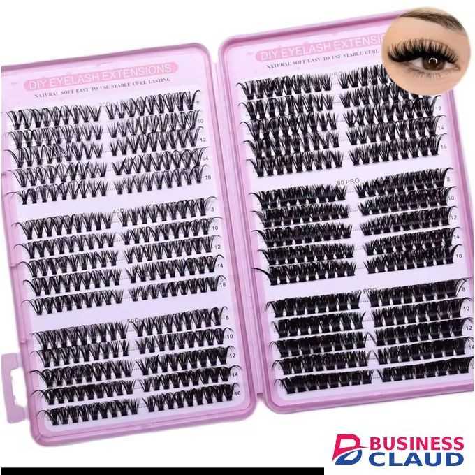 Diy cluster lashes With different volume