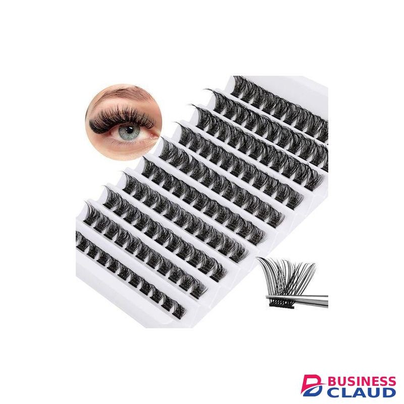 Eyelashes cluster 8_16mm natural fluffy diy lush