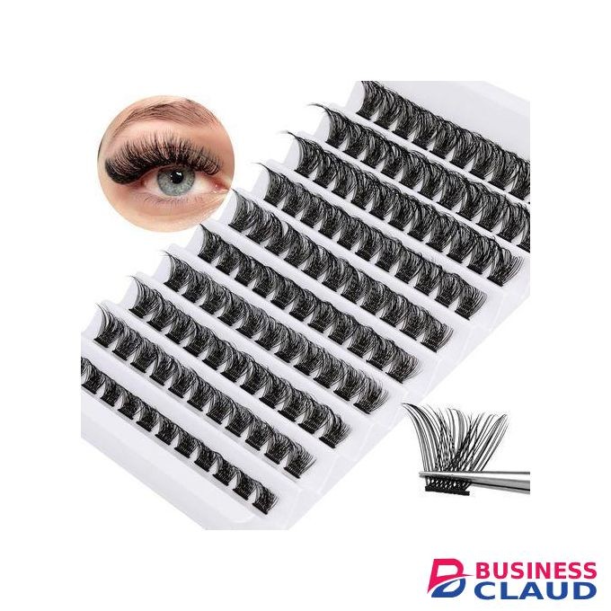 Eyelashes cluster 8_16mm natural fluffy diy lush