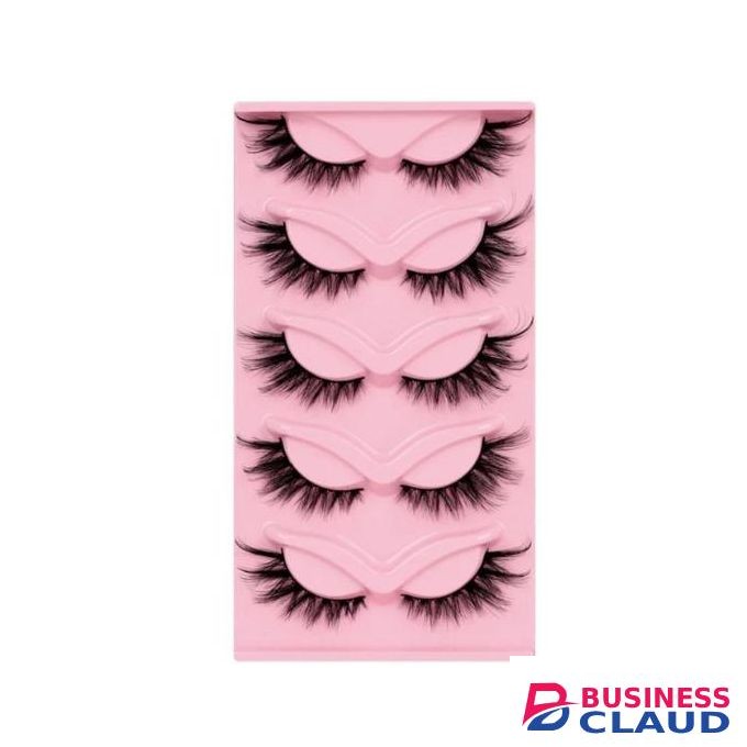 5 pairs cat eye lashes.