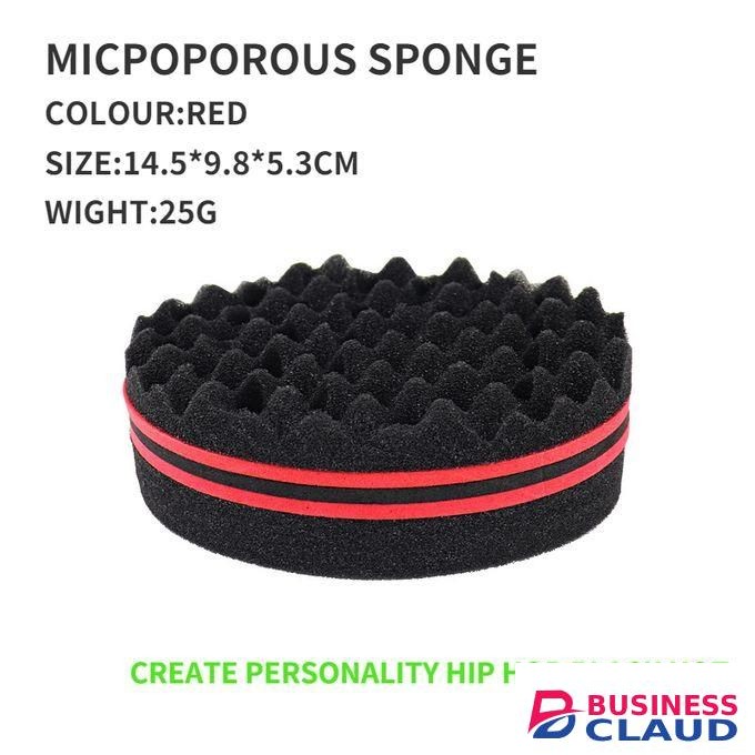 New Oval DoubleSide Twist Hair Brush Sponge,Sponge Brush For Natural,afro Coil Wave Dread Sponge Brushes ACU