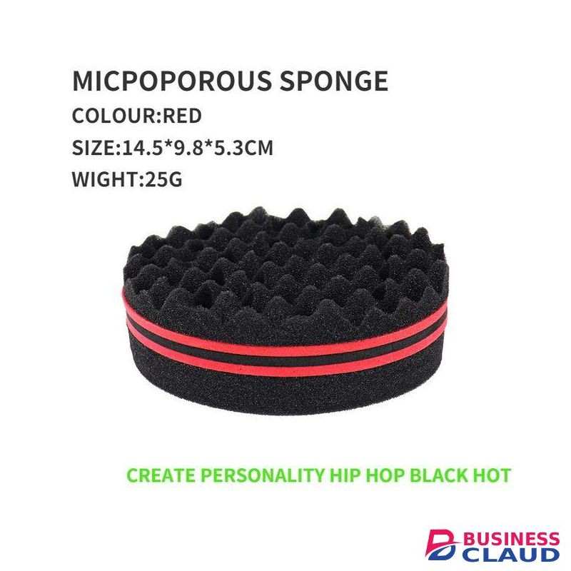 New Oval DoubleSide Twist Hair Brush Sponge,Sponge Brush For Natural,afro Coil Wave Dread Sponge Brushes ACU