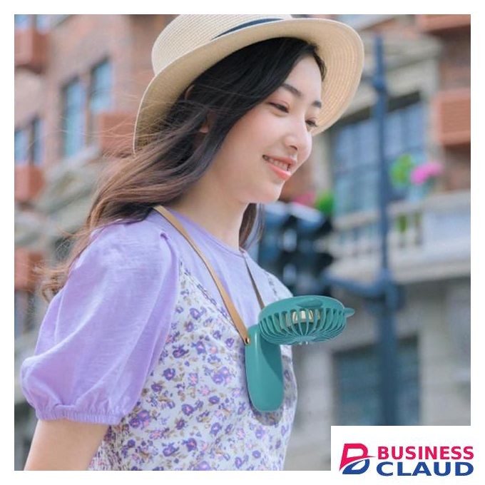 Handheld Fan Mini, Cute Hand Fan Portable, Powerful USB Rechargeable Fan with 4 Speeds and LED Display for Kids Women, Battery Small Electric Hand Held Fans Folding for Desktop/Office/Travel