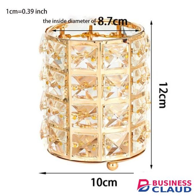 Make up brushes sparkling cylinder